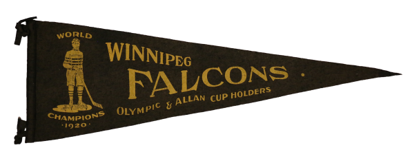 pennant with WINNIPEG FALCONS