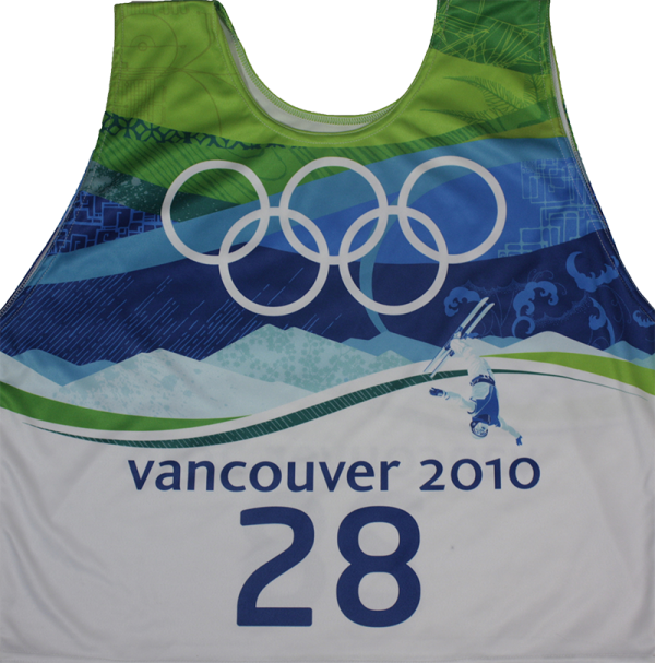 #28 race bib Vancouver for freestyle aerials