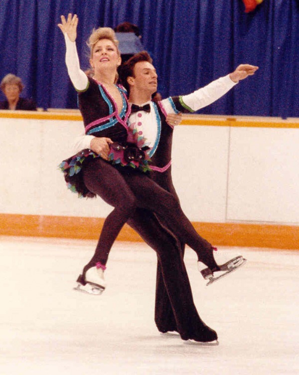 photograph of Tracy Wilson and Rob McCall skating
