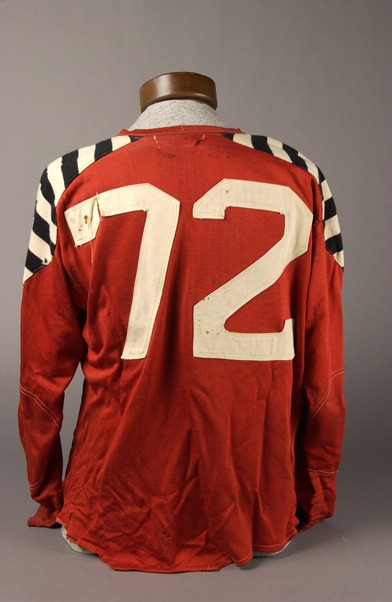 Tony Golab's football jersey with #72