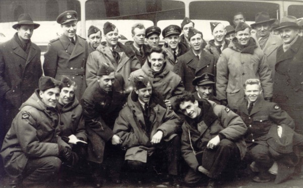 Photograph of RCAF Flyers wearing their military uniform