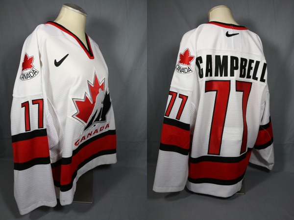 red and white Team Canada jersey CAMPBELL