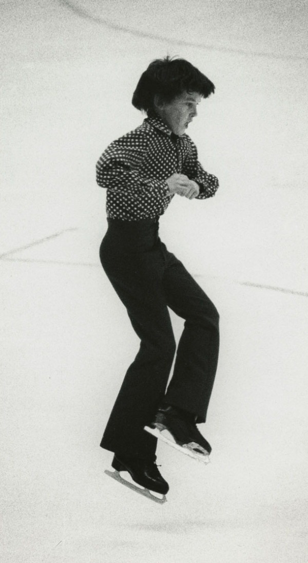 Photograph of Brian Orser in jump position