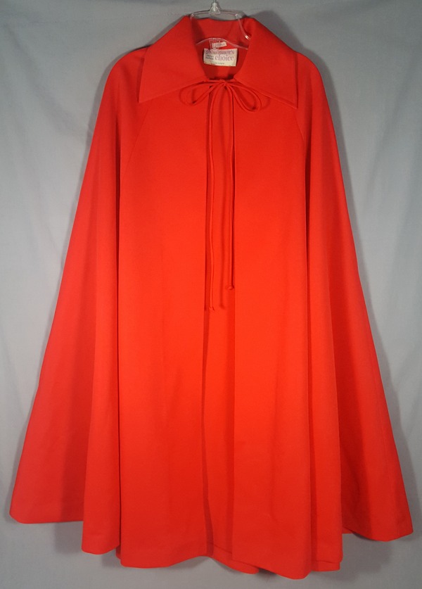 red polyester cape