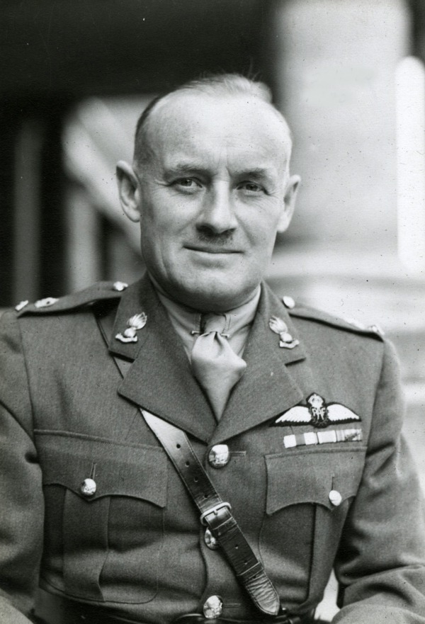 Photograph of Conn Smythe in World War Two military uniform