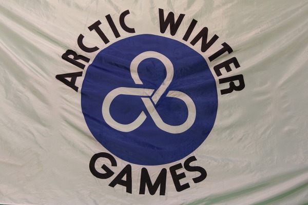 Arctic Winter Games Flag with logo