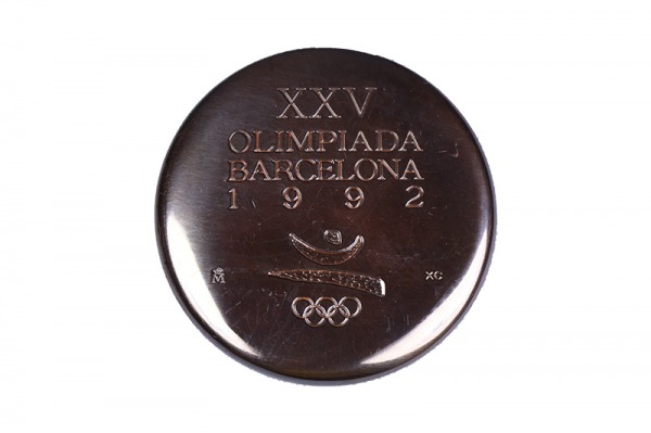 Participation medal for 1992 Olympic Games showing logo